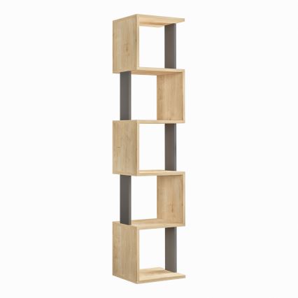 Книжкова шафа PIRI 161x35 см коричневий/антрацит