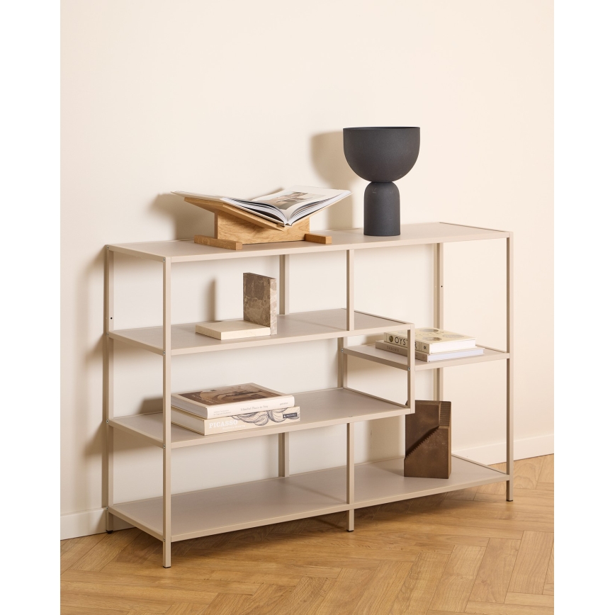 Книжкова шафа SARON 114x78 см сіра