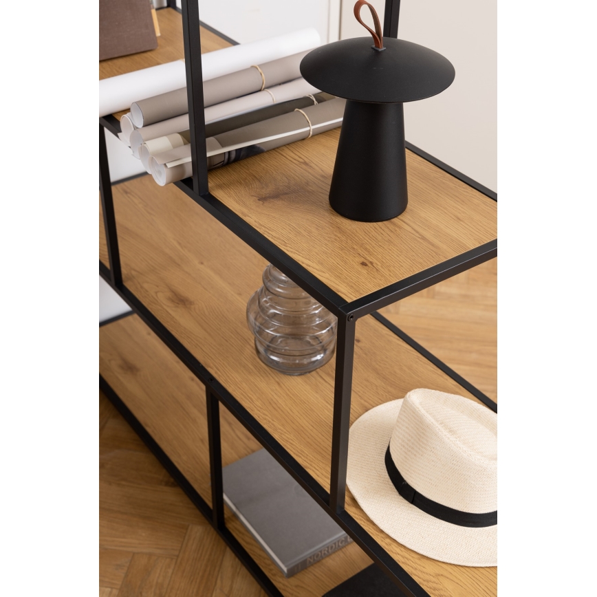 Книжкова шафа SARON дуб/чорний