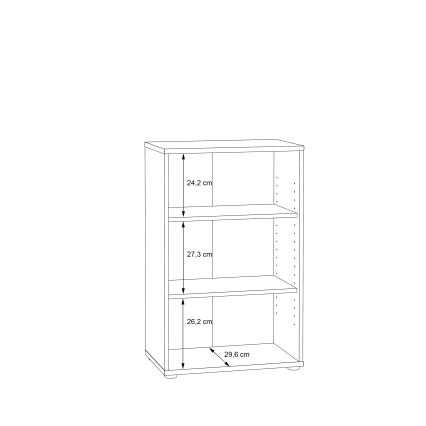 Книжкова шафа УРАН, дуб артізан