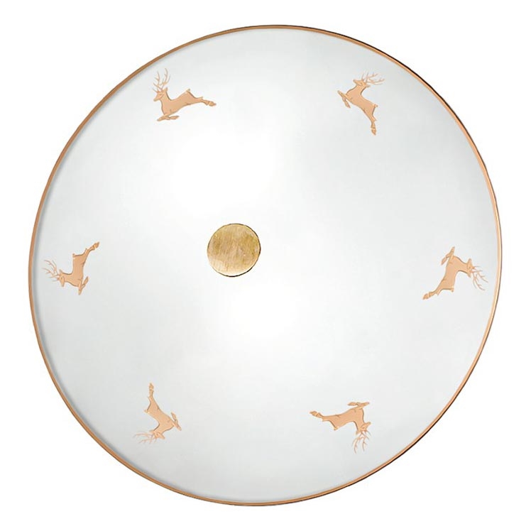 Коларз 731.У12.4.150 - Настінний світильник НОННА 2×Е14/60 Вт/230 В, діаметр 32 см, колір рожеве золото (олений)