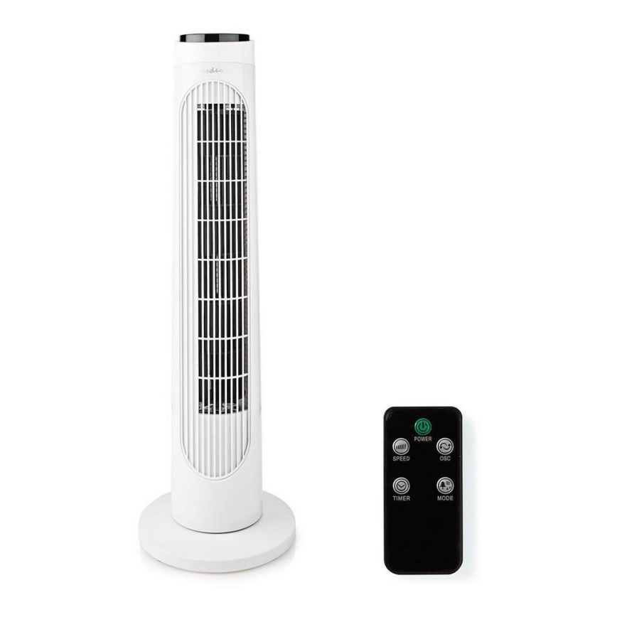 Колонный вентилятор 50W/230V белый + пульт ДУ
