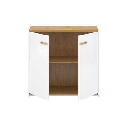 Комод ANTHO 85x90 см білий/коричневий