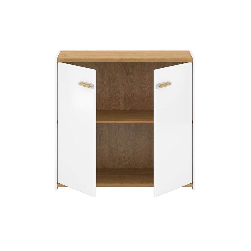 Комод ANTHO 85x90 см білий/коричневий