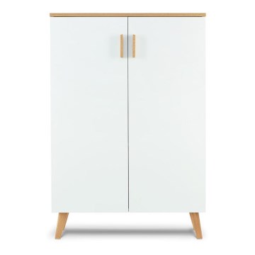 Комод FRISK 117x80 см білий/натуральний дуб