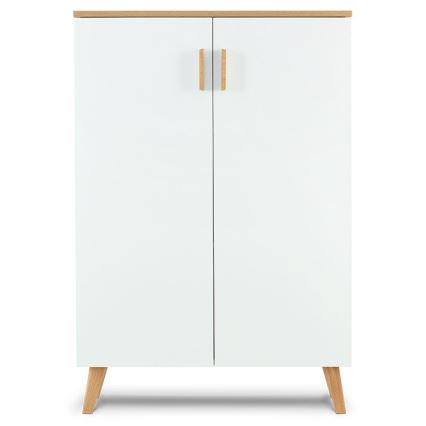 Комод FRISK 117x80 см білий/натуральний дуб