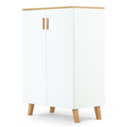 Комод FRISK 117x80 см білий/натуральний дуб