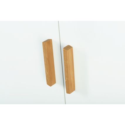 Комод FRISK 117x80 см білий/натуральний дуб