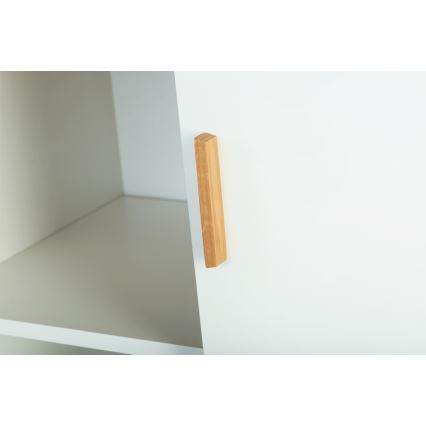 Комод FRISK 117x80 см білий/натуральний дуб