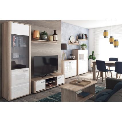 Комод MOLDIS 85,5x107 см дуб каньон/белый