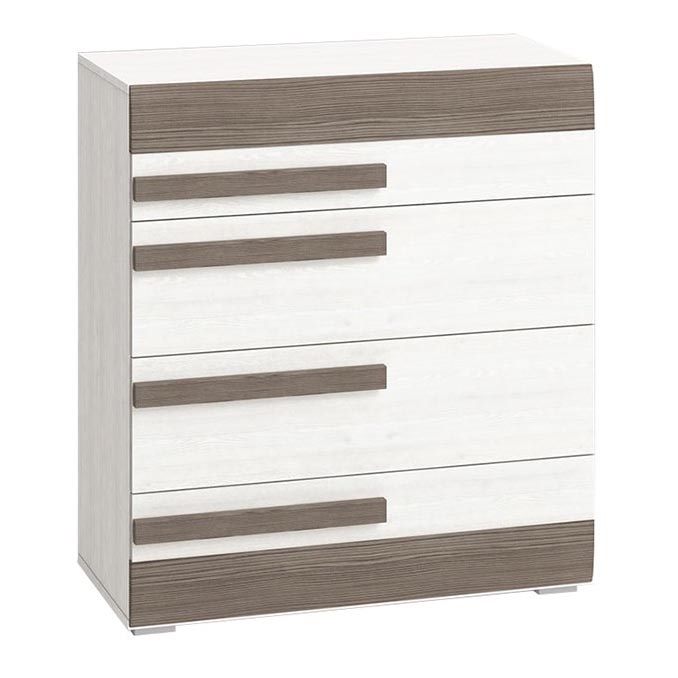 Комод SARPA 96x86 см білий/коричневий