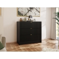 Комод TIRENO 75x80 см чорний