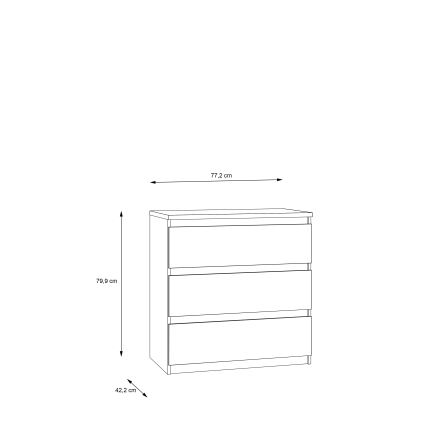 Комод з шухлядами MAO, дуб Artisan