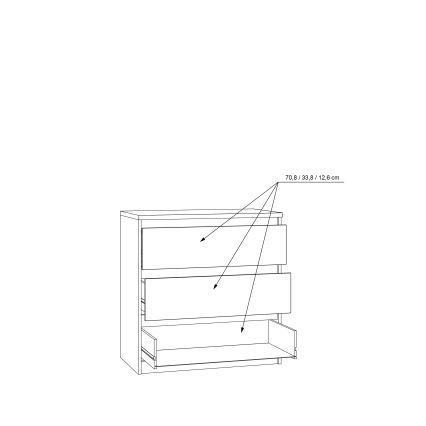 Комод з шухлядами MAO, дуб Artisan