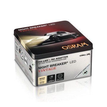 Комплект 2x LED автоламп NIGHT BREAKER VINTAGE H4 P43T/20W/12V 3000K - Osram