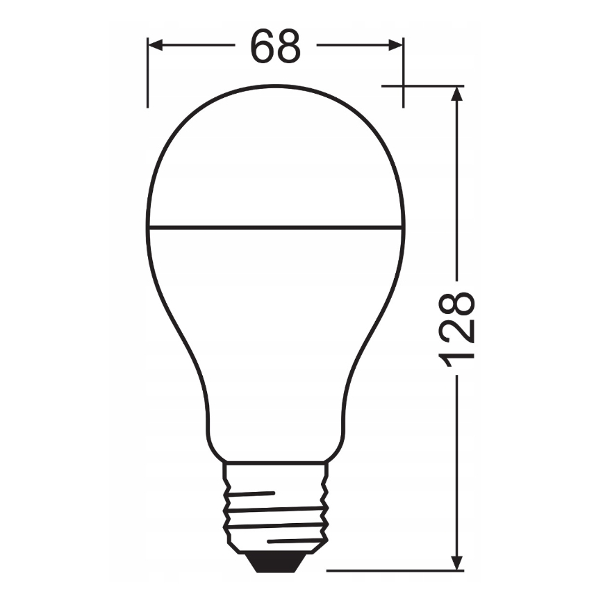 КОМПЛЕКТ 2x LED-лампи VALUE CLASSIC E27/19W/230V 2700K - Osram