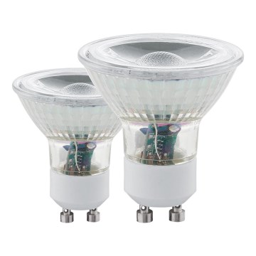 КОМПЛЕКТ 2x светодиодные лампочки GU10/3,4W 3000K - Eglo 11475