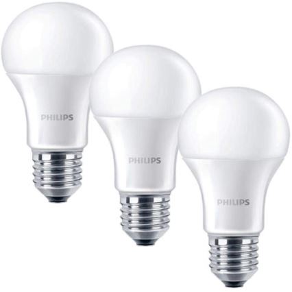 КОМПЛЕКТ 3x LED Лампочка Philips E27/5,5W/230V 2700K
