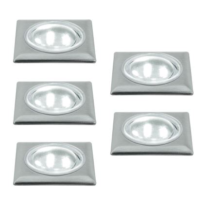 КОМПЛЕКТ 5x LED Підлоговий світильник 5xLED/0,5W/230/12V