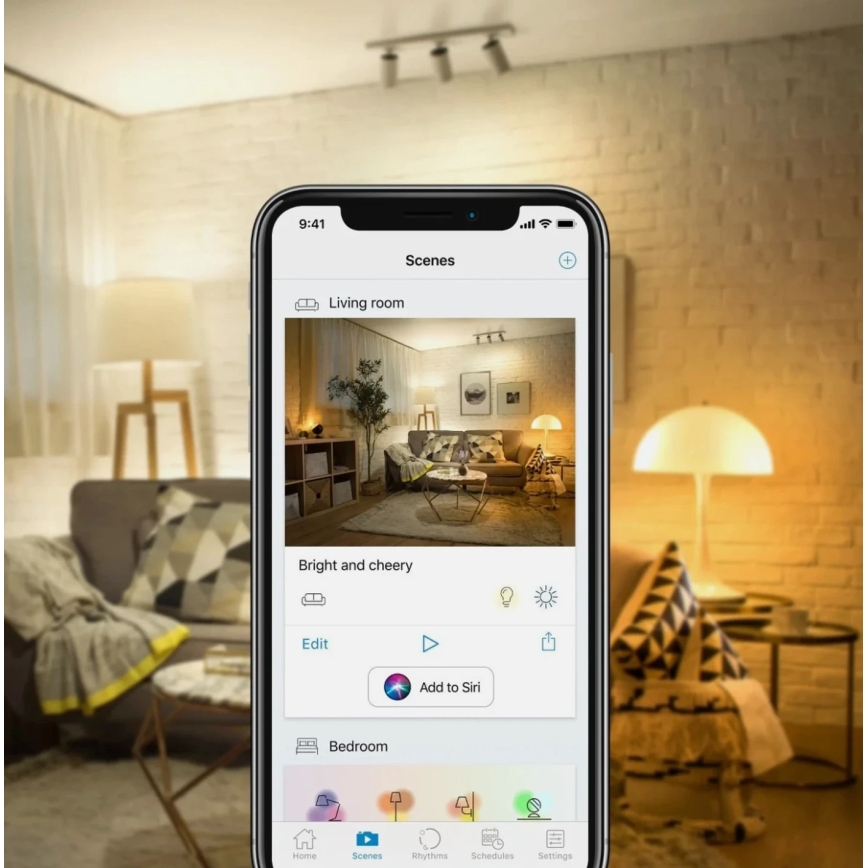 Комплект из 2 диммируемых светодиодных ламп A60 E27/9W/230V 2700K Wi-Fi + пульт дистанционного управления - WiZ