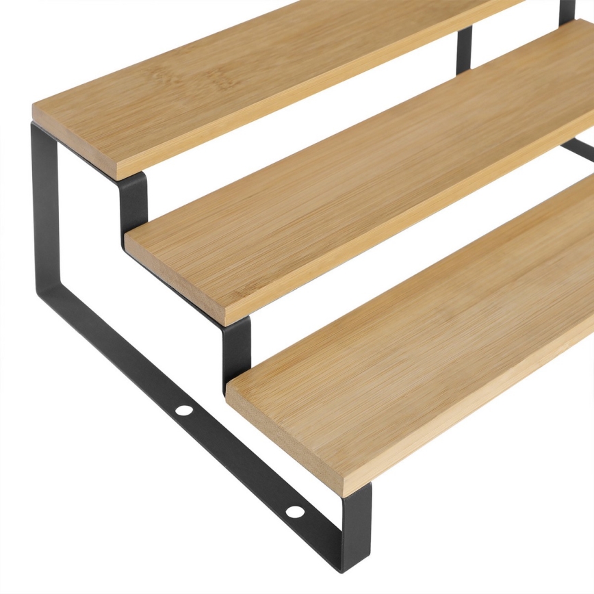 Комплект из 2 подставок для баночек со специями MARGE, чёрный/коричневый