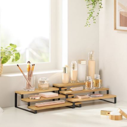 Комплект из 2 подставок для баночек со специями MARGE, чёрный/коричневый