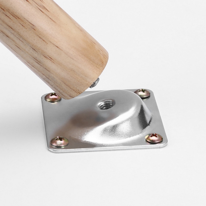 Комплект из 2 приставных столиков SERA, белый/коричневый