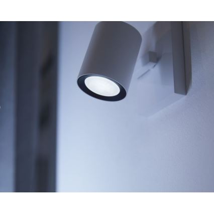 Набір 2x LED затемнювана лампа Philips Hue WHITE AMBIANCE GU10/4,2W/230V 2200-6500K + диммер-перемикач
