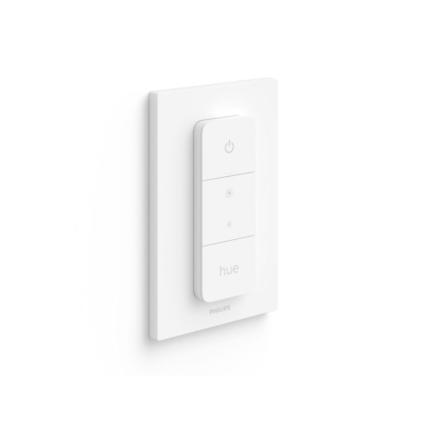 Набір 2x LED затемнювана лампа Philips Hue WHITE AMBIANCE GU10/4,2W/230V 2200-6500K + диммер-перемикач