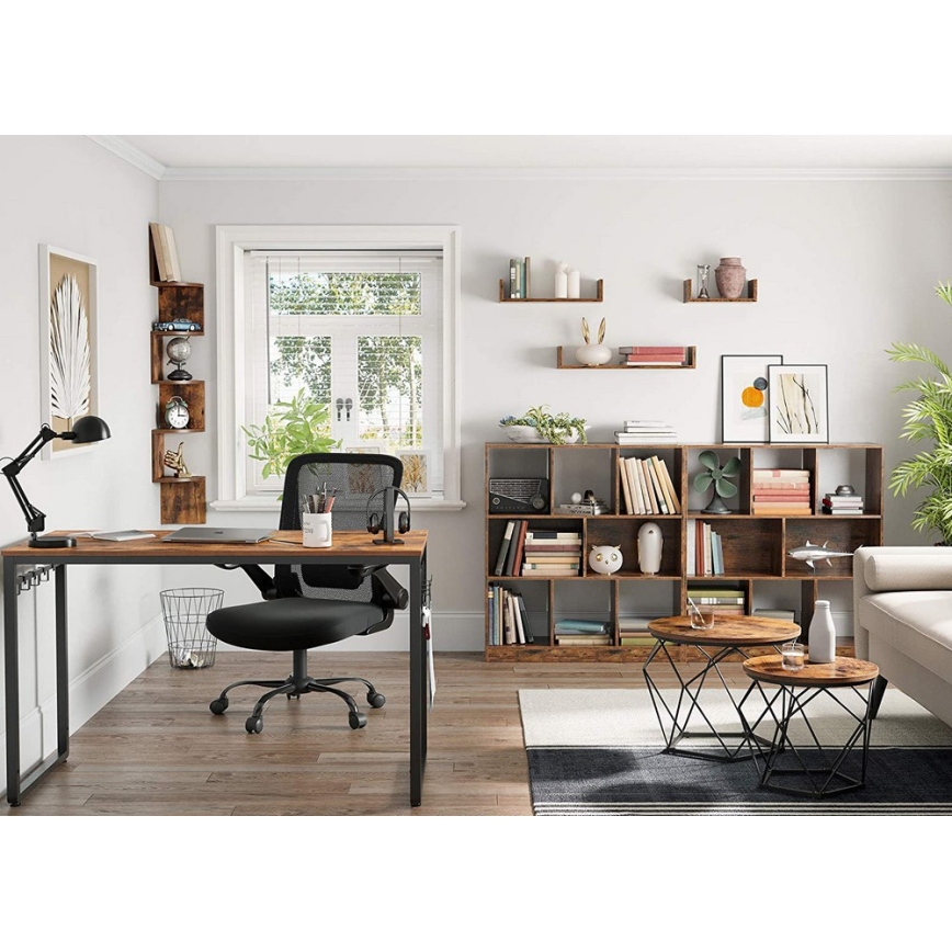 КОМПЛЕКТ із 2 журнальних столиків TALIA, коричневий/чорний