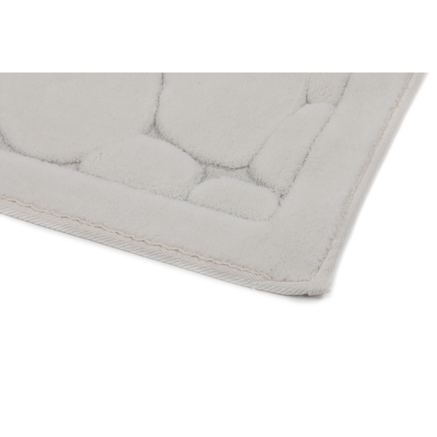 Комплект из 2 ковриков для ванной LINO, 60×100 см, кремовый