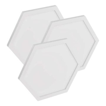 Комплект из 3 диммируемых LED-панелей RGBIC+CCT — расширение, 1,8 Вт/230 В, Wi-Fi Tuya