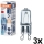 Комплект із 3 лампочок для духовки HALOPIN G9/25W/230V 2700K - Osram