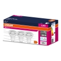 Комплект из 3 светодиодных ламп PAR16 GU10/4,5 Вт/230 В 6500 К 60° - Osram