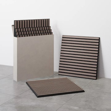 Комплект из 4 акустических облицовочных панелей VASAVIK 60×60 см, орех