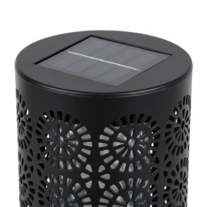 Комплект из 4 солнечных LED-ламп DECOR, 1,2 В, 150 мА·ч, 3000 К, 39 см, IP44, чёрные