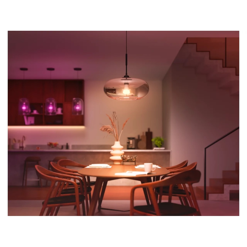 Набір із 4 світлодіодних ламп із можливістю затемнення Philips Hue WHITE AND COLOR AMBIANCE E27/6W/230V 1000-20000K
