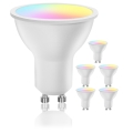 Комплект из 6 LED RGBW диммируемых ламп GU10 6,5W/230V 2700-6500K MESH Wi-Fi + пульт дистанционного управления - Aigostar