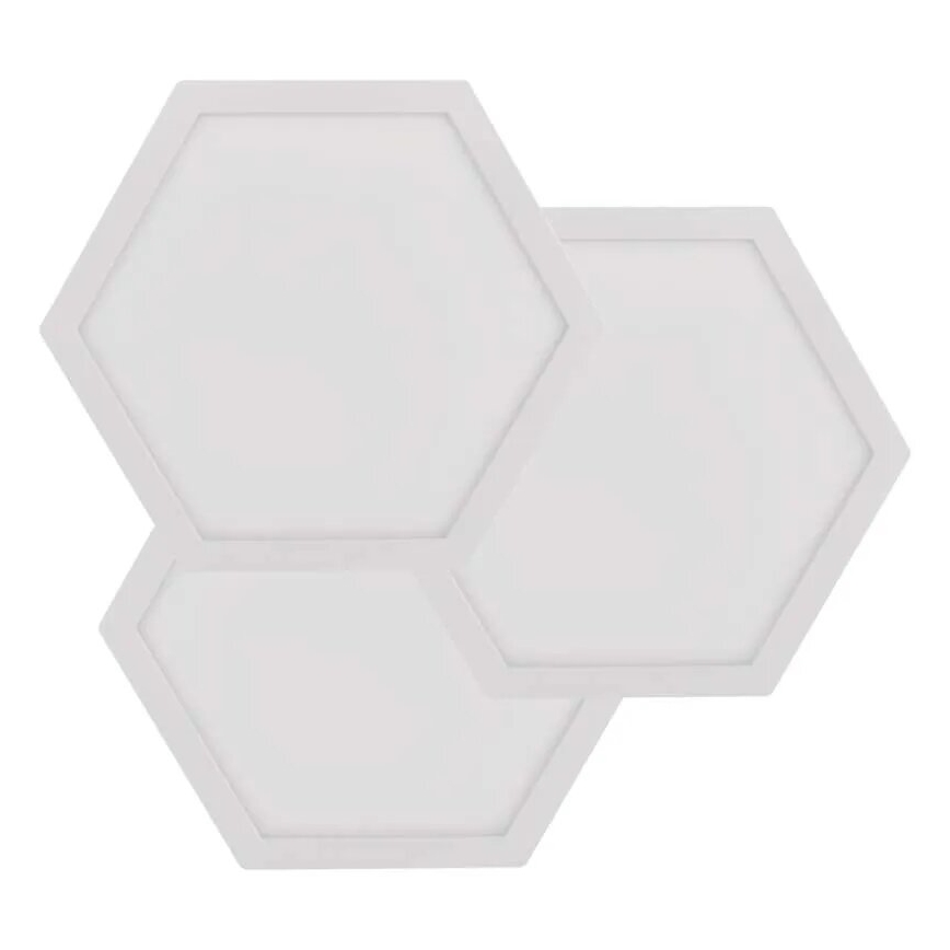 Комплект из 3 диммируемых LED-панелей RGBIC+CCT — расширение, 1,8 Вт/230 В, Wi-Fi Tuya