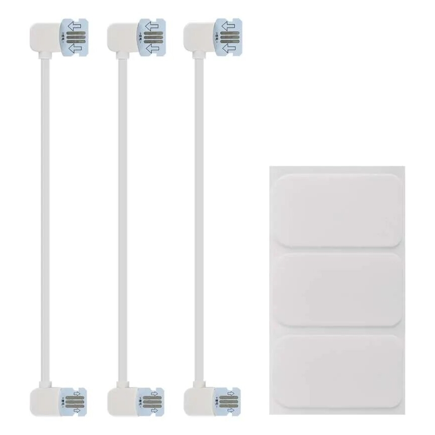 Комплект из 3 диммируемых LED-панелей RGBIC+CCT — расширение, 1,8 Вт/230 В, Wi-Fi Tuya