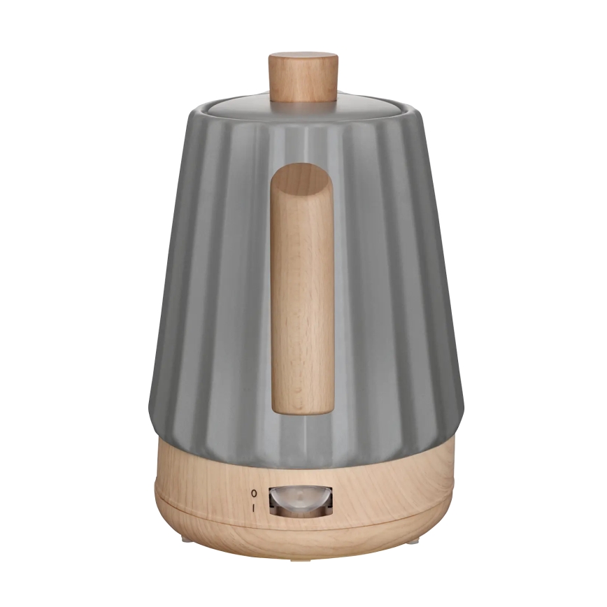 Concept RK0092 - Електричний чайник 1,5 л 1500W/230V темно-сірий/декор під дерево/кераміка
