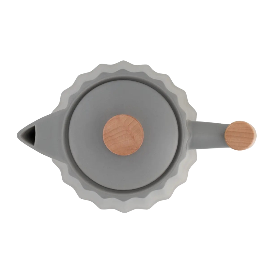 Concept RK0092 - Електричний чайник 1,5 л 1500W/230V темно-сірий/декор під дерево/кераміка