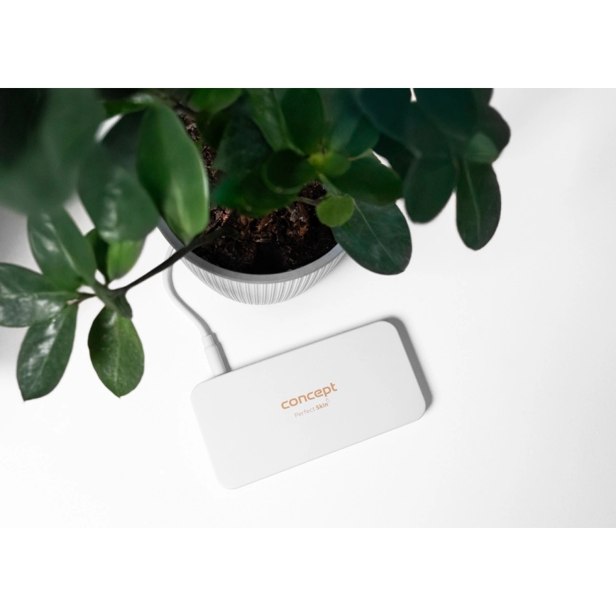 Concept KZ2010 - LED кишенькове косметичне дзеркало PERFECT SKIN LED/1,5W/5V 4500-5500K 300 mAh біле