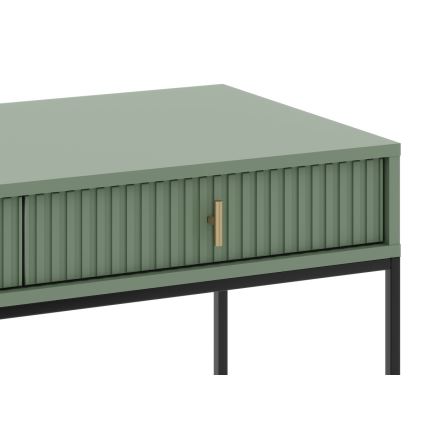 Консольный стол SUE зелёный/чёрный
