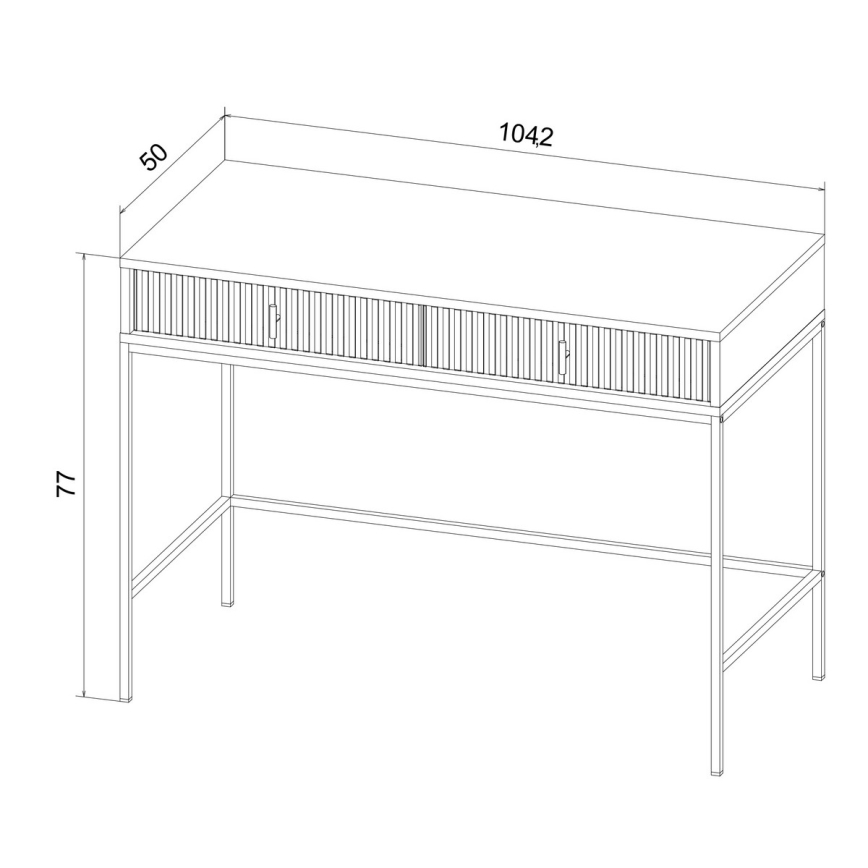 Консольный стол SUE зелёный/чёрный