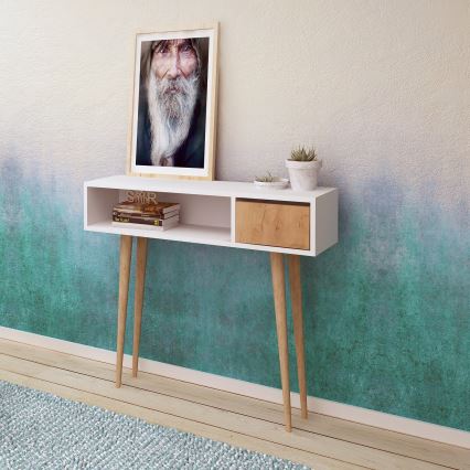 Консольный столик KIOGI 94x100 см белый/бежевый