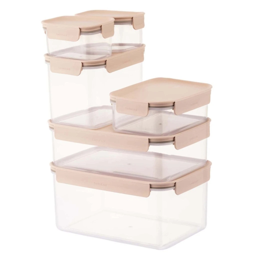 Контейнер для пищевых продуктов CLASSIC PLUS 2,8 л, розовый/прозрачный