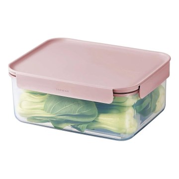 Контейнер для пищевых продуктов CLASSIC PLUS, 2 л, розовый/прозрачный