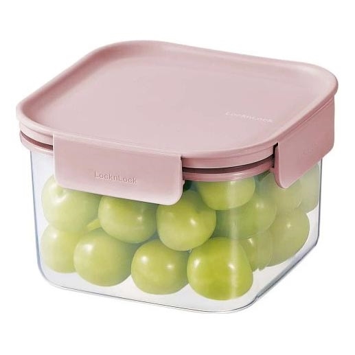 Контейнер для продуктів CLASSIC PLUS 0,86 л, рожевий/прозорий