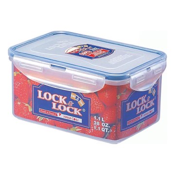 Контейнер для продуктів LOCK 1,1 л, синій/прозорий